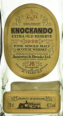 Knockando 1962 43% 750ml