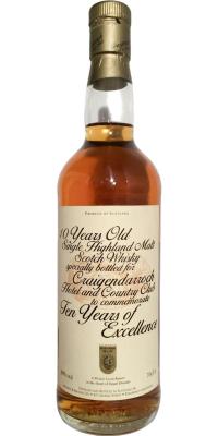 Single Highland Malt Scotch Whisky 10yo J&B 10yo Craigendarroch Hotel and Country Club 40% 700ml