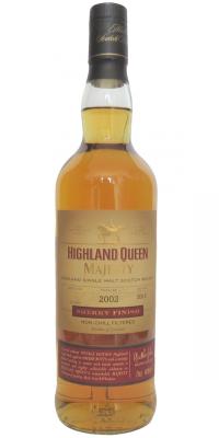 Highland Queen 2002 HQSW Majesty Highland Single Malt Sherry Finish 46% 700ml
