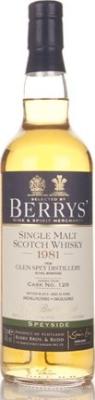 Glen Spey 1981 BR Berrys #126 46% 700ml