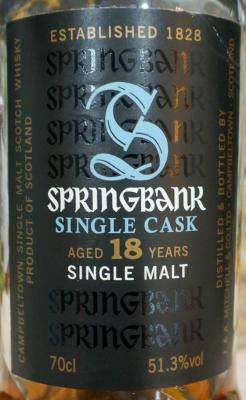 Springbank 18yo 51.3% 700ml