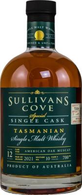 Sullivans Cove 2008 Special Single Cask 1st Fill American Oak Ex-Muscat 45.5% 700ml