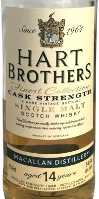 Macallan 1998 HB Finest Collection Cask Strength 54.6% 700ml