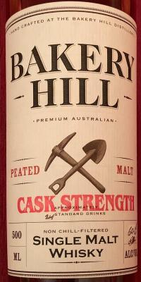 Bakery Hill Peated Malt Cask Strength 2005 60.1% 500ml