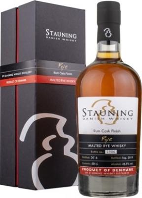 Stauning 2016 Rye Rum Cask Finish 46.5% 500ml