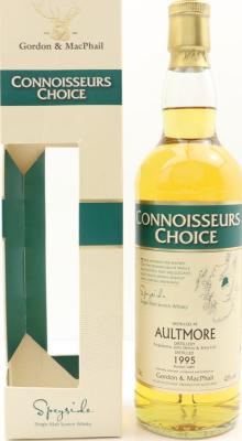 Aultmore 1995 GM Connoisseurs Choice Refill Bourbon Barrells 43% 700ml