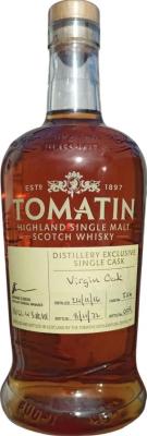 Tomatin 2016 Bottle Your Own Single Cask Virgin Oak 62.4% 700ml