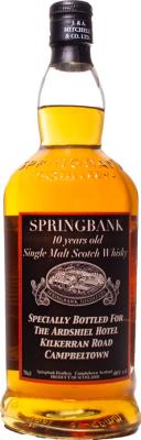 Springbank 10yo for The Ardshiel Hotel 46% 700ml