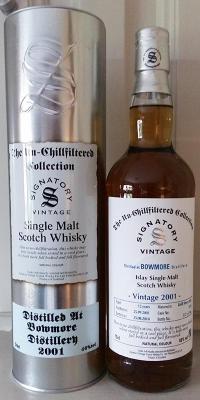 Bowmore 2001 SV The Un-Chillfiltered Collection Refill Sherry Butt 1370 46% 700ml