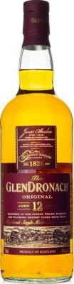 Glendronach 12yo Original Highland Single Malt Scotch Whisky Pedro Ximenez & Oloroso Sherry 43% 750ml