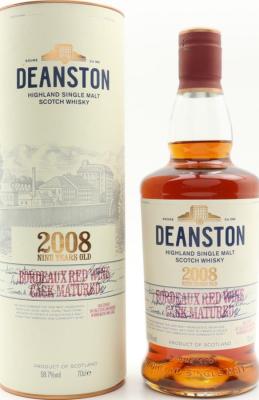 Deanston 2008 Bordeaux Red Wine Cask 58.7% 700ml