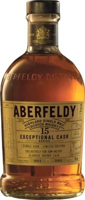 Aberfeldy 15yo Exceptional Cask Series Oloroso Sherry Dom Whisky Exclusively 58.8% 700ml