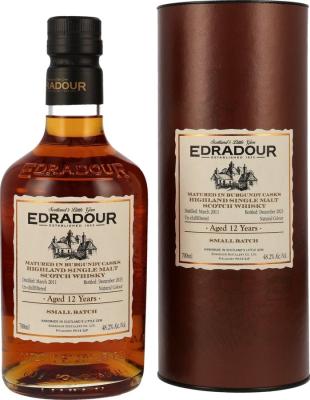 Edradour 2011 Burgundy Cask Matured 1st Fill Burgundy Hogsheads 48.2% 700ml