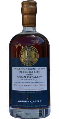 Arran 1996 TWhC Whisky Castle Tomintoul Scotland 54% 700ml