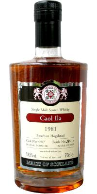 Caol Ila 1981 MoS Bourbon Barrel #4807 59.8% 700ml