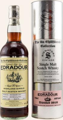 Edradour 2010 SV The Un-Chillfiltered Collection Sherry Cask #408 46% 700ml