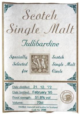 Tullibardine 1972 MC #2595 51.8% 700ml