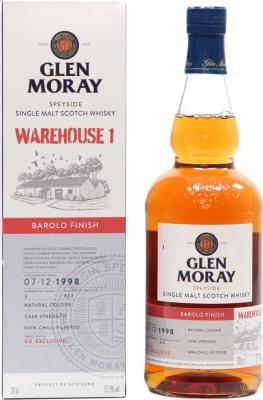 Glen Moray 1998 Barolo Finish #3 UK Exclusive Small Batch 52.9% 700ml