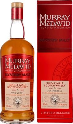 Juniper Hill 2015 MM Mystery Malt Limited Release Port Madeira Barolo Finish 53.5% 700ml