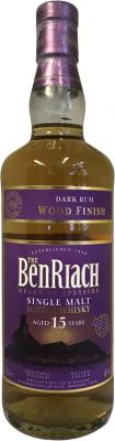 BenRiach 15yo Dark Rum 46% 700ml
