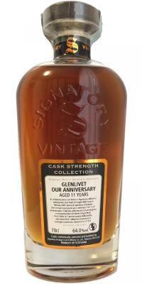 Glenlivet 2007 SV Cask Strength Collection Velier For Eataly 11th Anniversary 64% 700ml