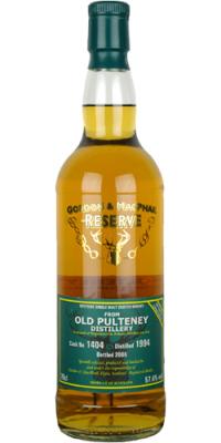 Old Pulteney 1994 GM Reserve Refill Hogshead #1404 57.4% 700ml