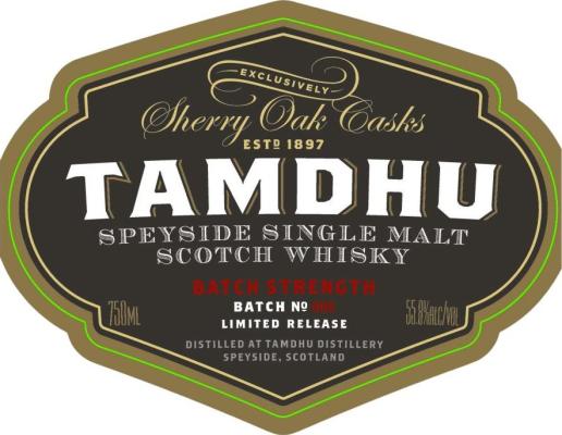 Tamdhu Batch Strength Oloroso Sherry 55.8% 700ml