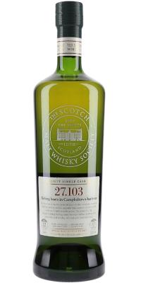 Springbank 2000 SMWS 27.103 Refill Bourbon Barrel 50.4% 700ml