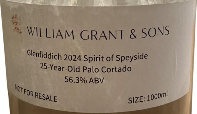Glenfiddich 25yo Not for Resale 2024 Spirit of Speyside 56.3% 1000ml