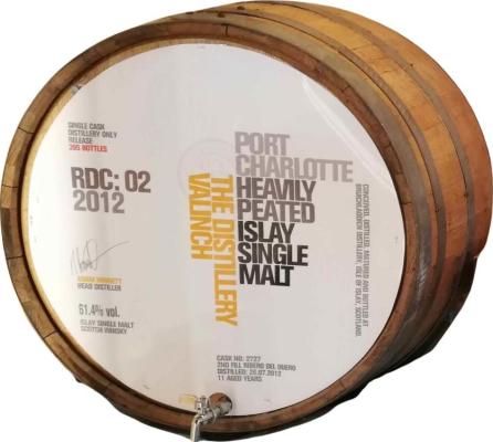 Port Charlotte 2012 RDC:02 The Distillery Valinch Distillery only 61.4% 500ml