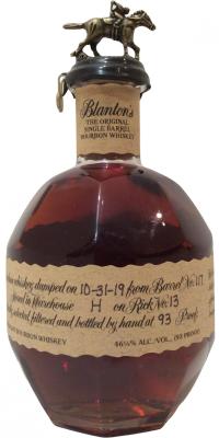 Blanton's The Original Single Barrel Bourbon Whisky #117 46.5% 750ml