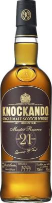 Knockando 21yo Master Reserve Bourbon American Oak and Sherry 43% 700ml