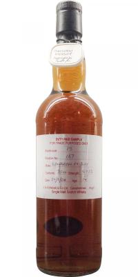 Longrow 2004 Duty Paid Sample For Trade Purposes Only Fresh Sherry Butt Rotation 187 57.2% 700ml