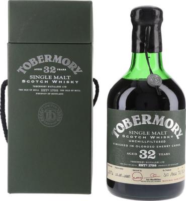 Tobermory 1972 32yo Oloroso Sherry Casks Finish 50.1% 700ml