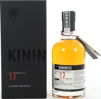 Kininvie 1996 Batch #001 17yo American Oak and Sherry Casks Travel Retail 42.6% 350ml