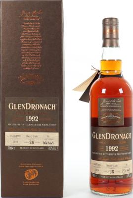 Glendronach 1992 Cask Bottling #81 The Whisky Shop Exclusive 50% 700ml