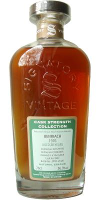 BenRiach 1976 SV Cask Strength Collection Sherry Butt #9442 56.9% 700ml