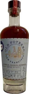 Old Potrero 9yo Straight Rye Whisky Single Barrel Reserve Gordon's Fine Wine & Liquor 66.04% 700ml
