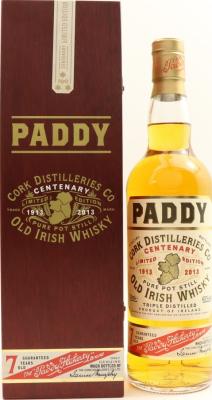 Paddy Centenary 1913 2013 Limited Edition Cork Distilleries Co 43% 700ml