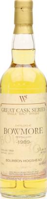 Bowmore 1989 WS Great Cask Series Bourbon Hogshead 51.2% 700ml