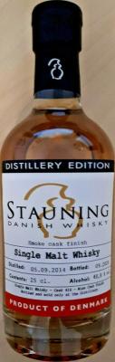 Stauning 2014 Distillery Edition Single Malt Smoke cask finish #416 48.8% 250ml