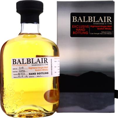 Balblair 2006 Hand Bottling #703 55.7% 700ml