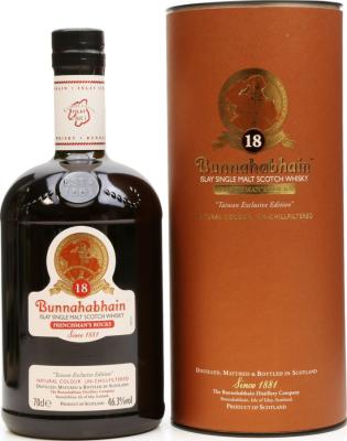 Bunnahabhain 18yo Frenchman's Rocks Oloroso & Cognac Casks Taiwan Exclusive 46.3% 700ml