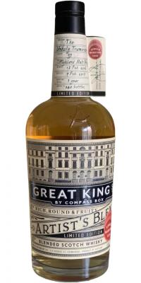Great King Street Artist's Blend The Unholy Triumvirate Club Single Marrying Cask Limited Edition Highland Malt Whisky #31 49% 750ml