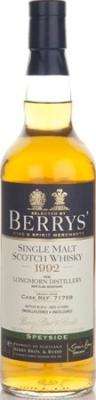 Longmorn 1992 BR Berrys #71768 46% 700ml