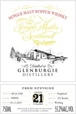 Glenburgie 21yo ElD #900896 55.2% 750ml