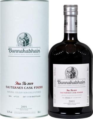 Bunnahabhain 2001 Feis Ile 2019 54.2% 700ml