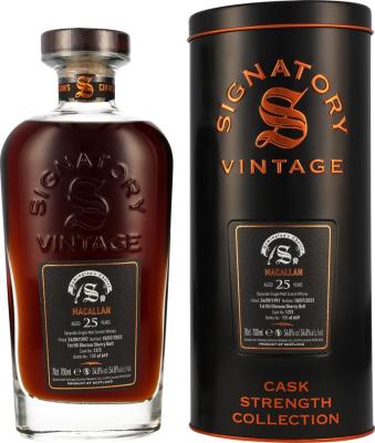 Macallan 1997 SV Cask Strength Collection 1st fill Oloroso Sherry Butt 54.8% 700ml