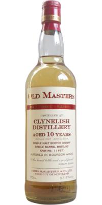 Clynelish 1997 JM Old Master's Cask Strength Selection Bourbon Barrel #11827 57.8% 700ml