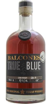 Balcones True Blue Corn Whisky Batch TB 12-3 58% 750ml